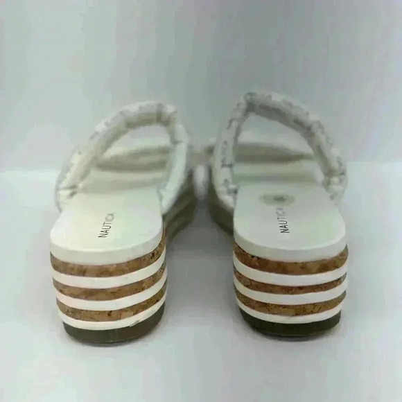 NÁUTICA WHITE SANDALS SIZE 8.5 - Picture 6 of 7